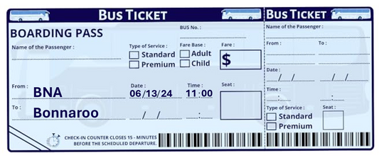 Bonnaroo 2024 Shuttle Ticket, 11AM Thursday