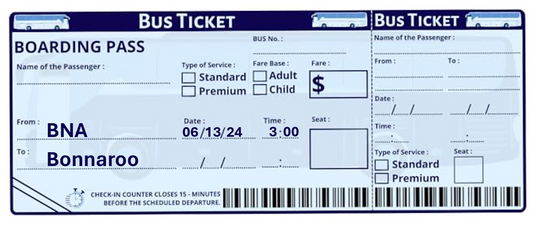 Bonnaroo 2024 Shuttle Ticket, 3PM Thursday